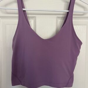 Lululemon Light Purple Align Crop Tank Top